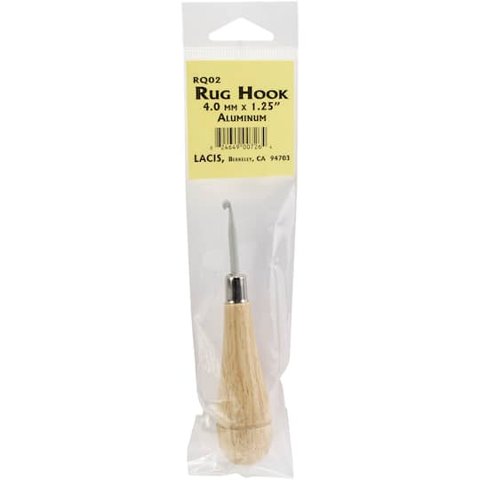 Lacis 4mm Punch Needle Rug Hook with Wood Handle